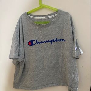 Champion cropped t shirt size L